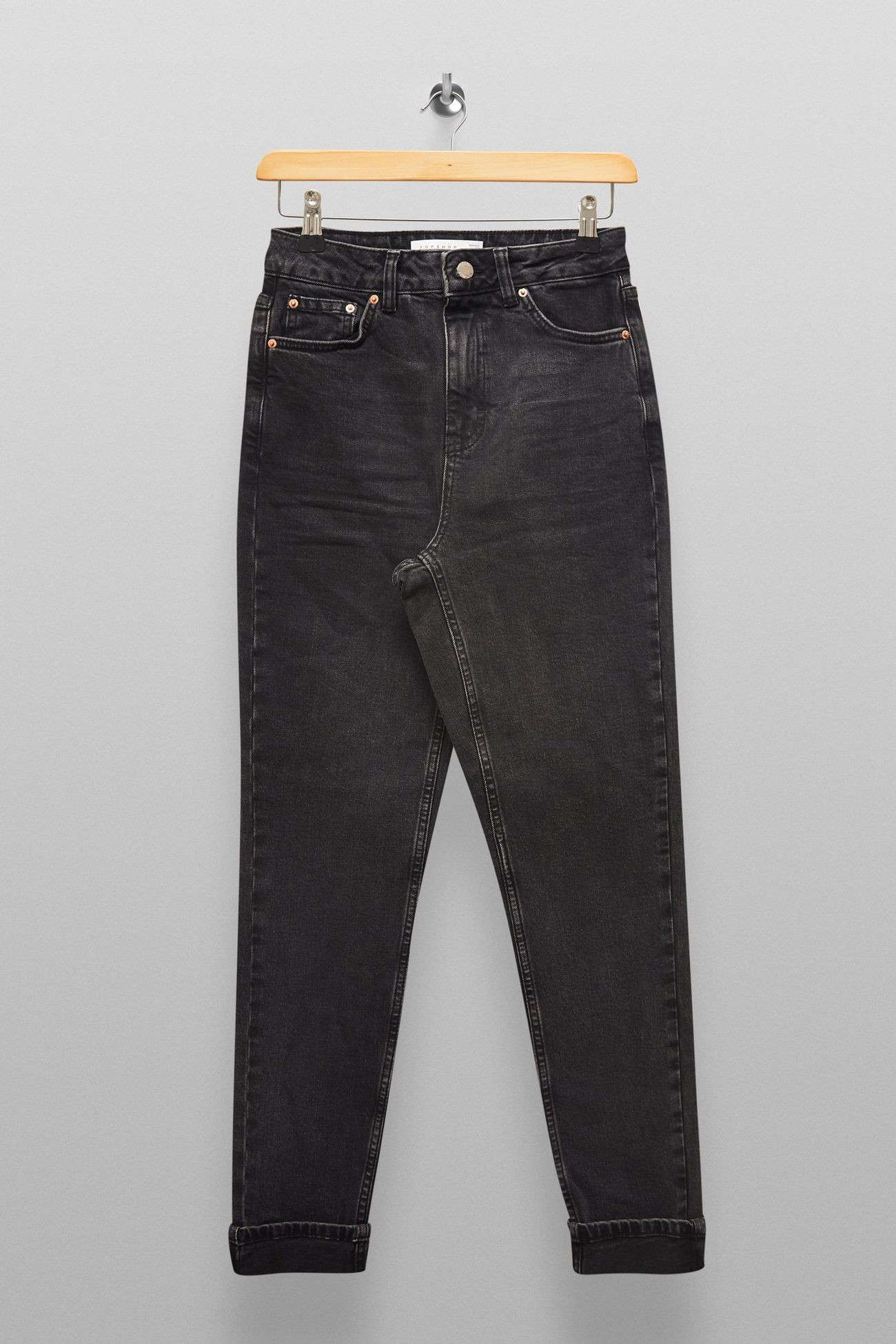 Schwarze Mom Karottenjeans im Premium-Style | Topshop DE