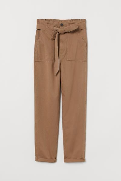 Twill Paper-bag Pants | H&M (US + CA)