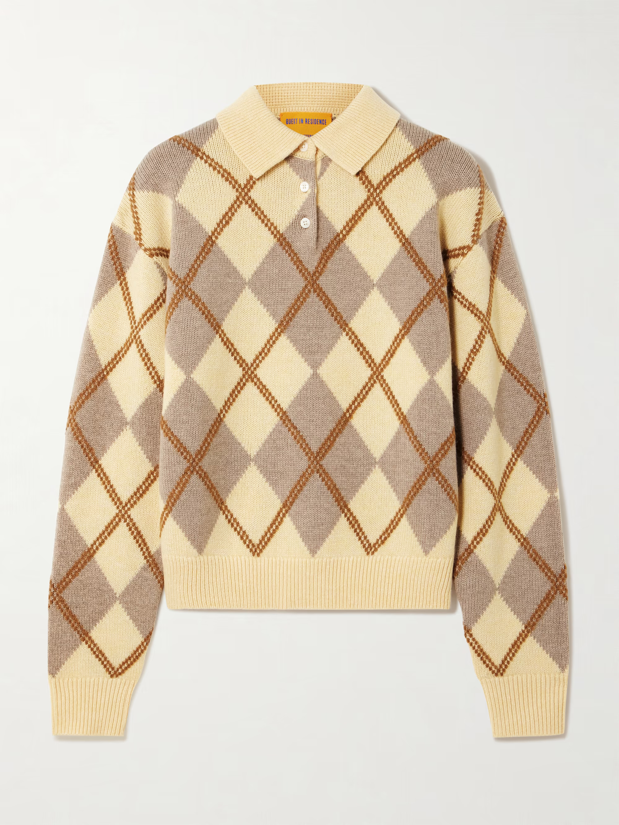 Argyle wool-blend sweater | NET-A-PORTER (US)