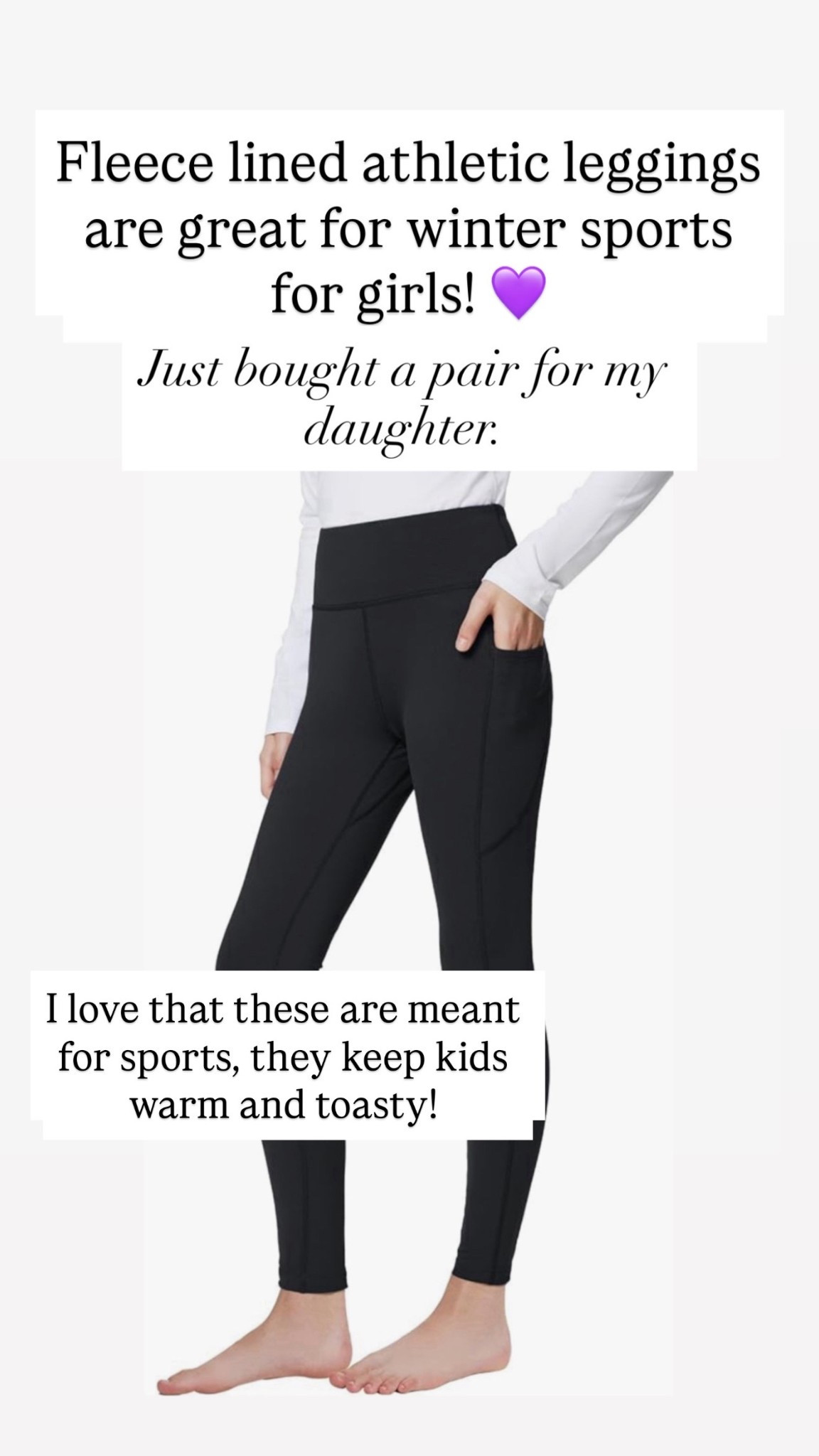 Fleece lined athletic pants for girls!

#LTKActive #LTKKids