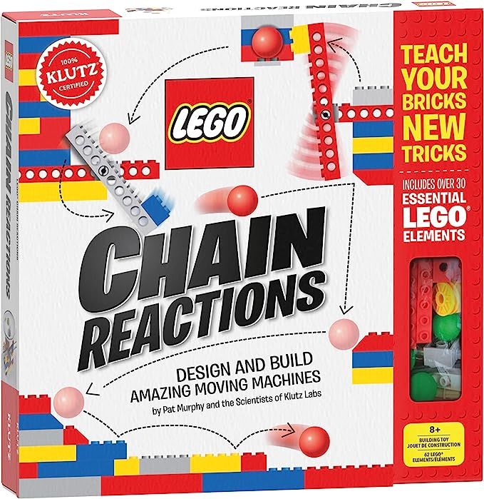 LEGO Chain Reactions (Klutz Science/STEM Activity Kit), 9" Length x 1.06" Width x 10" Height | Amazon (US)