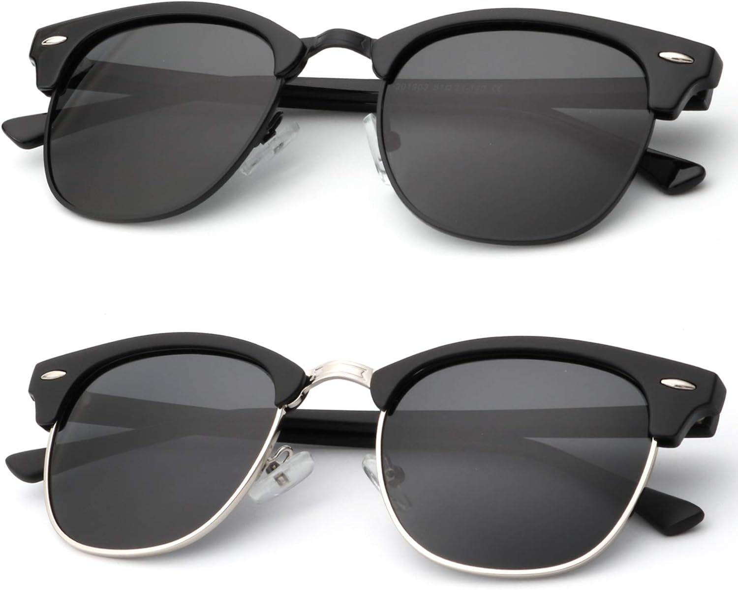 KALIYADI Polarized Sunglasses for Men and Women Semi-Rimless Frame Driving Sun glasses UV Blockin... | Amazon (US)