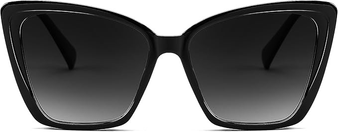 FEISEDY Trendy Polarized Women Sunglasses, Retro Womens Square Cat Eye Sun Glasses B4134 | Amazon (US)
