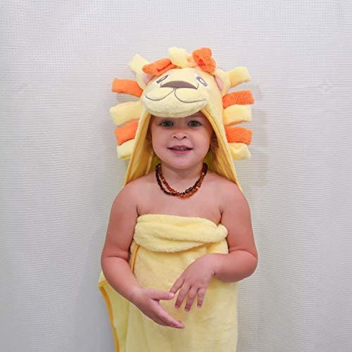 Premium Hooded Towel for Kids | Lion Design | Ultra Soft and Extra Large | 100% Cotton Bath Towel... | Amazon (US)