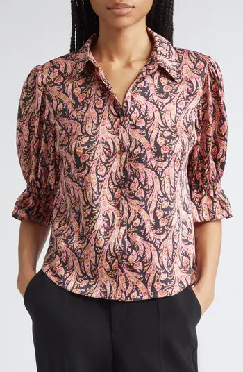 Fiona Charming Paisley Button-Up Shirt | Nordstrom