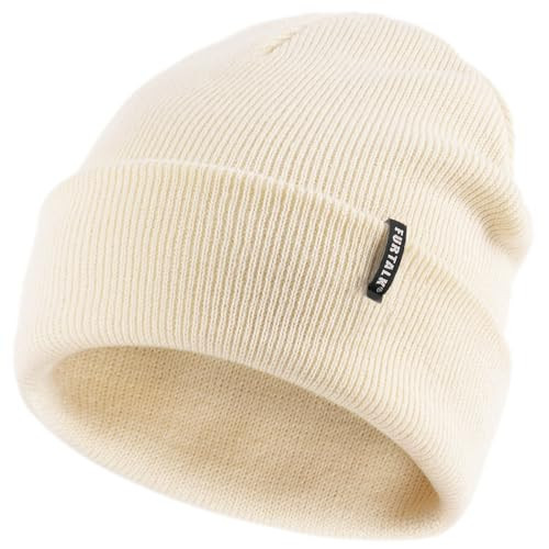 FURTALK Toddler Beanie Baby Boys Girls Beanies Kids Knit Winter Hats for 0-8 Years Beige | Amazon (US)
