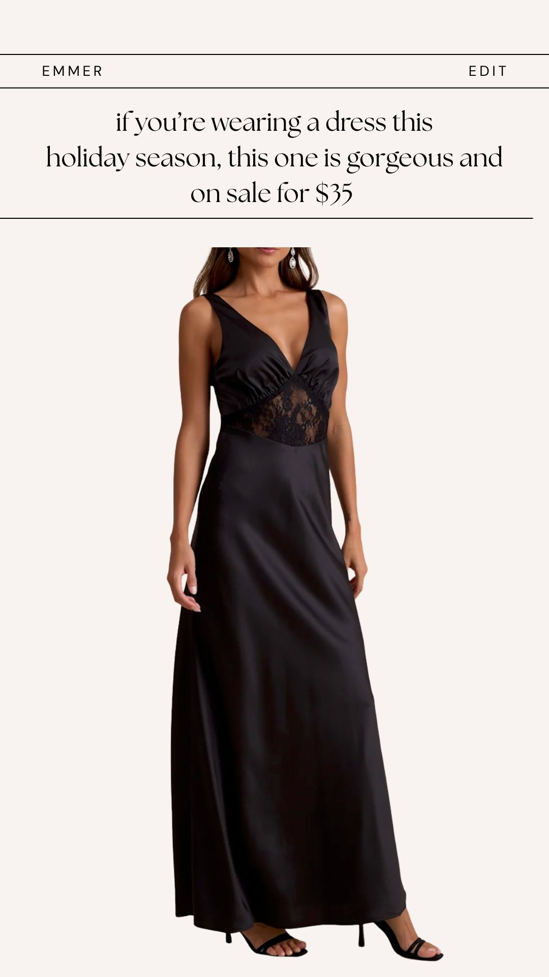 This dress is so pretty! 

Holiday dress | Black Lace Dress | Black Lace | Lace Dress | NYE Dress  

 

#LTKGiftGuide #LTKHoliday