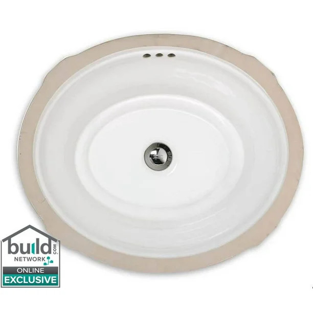 American Standard 0484.000 Estate 19-1/8" Undermount Fireclay Bathroom Sink - White - Walmart.com | Walmart (US)