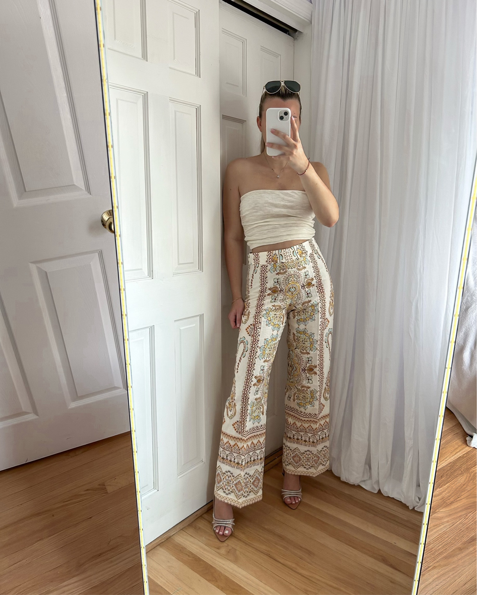 Cute summer outfit 🤍
Pants are zara but I linked a few options from revolve that I love! 💛
#summer #ootd

#LTKworkwear #LTKunder100 #LTKunder50