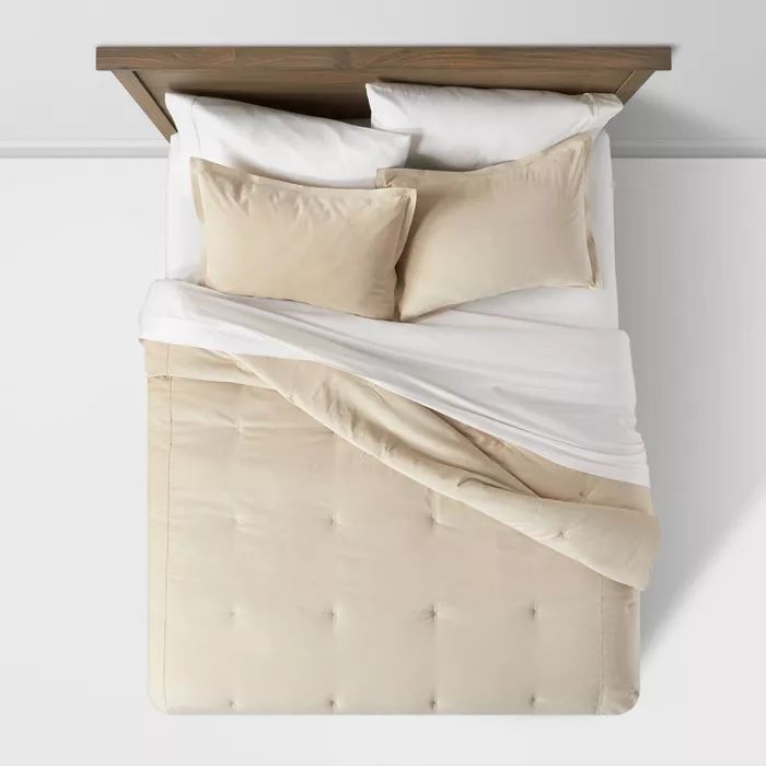 Cotton Velvet Comforter & Sham Set - Threshold™ | Target