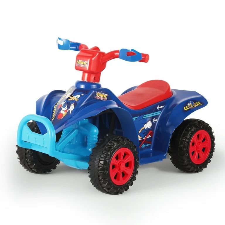 Licensed Sonic the Hedgehog 6V Battery Powered Ride on ATV for Children Ages 2-5 Years Old, Blue | Walmart (US)