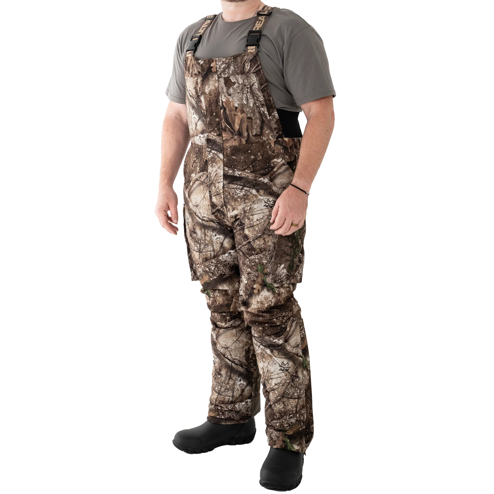 Realtree Outfitters Men's Sherpa Lined Waterproof Hunting Bib, Realtree APX, Size Large | Walmart (US)