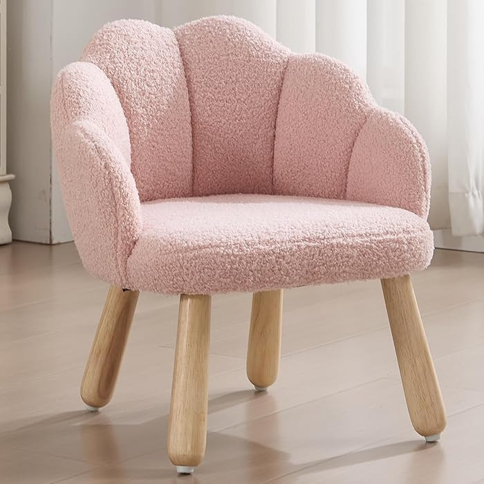 Pink Toddler Chairs, Kid Armchair, Toddler Chairs Ages 1-4, Shepra Kids Chair for Children, Woode... | Amazon (US)