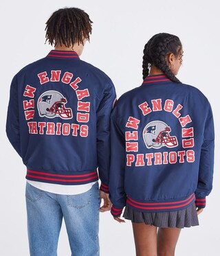 New England Patriots Helmet Bomber Jacket | Aeropostale