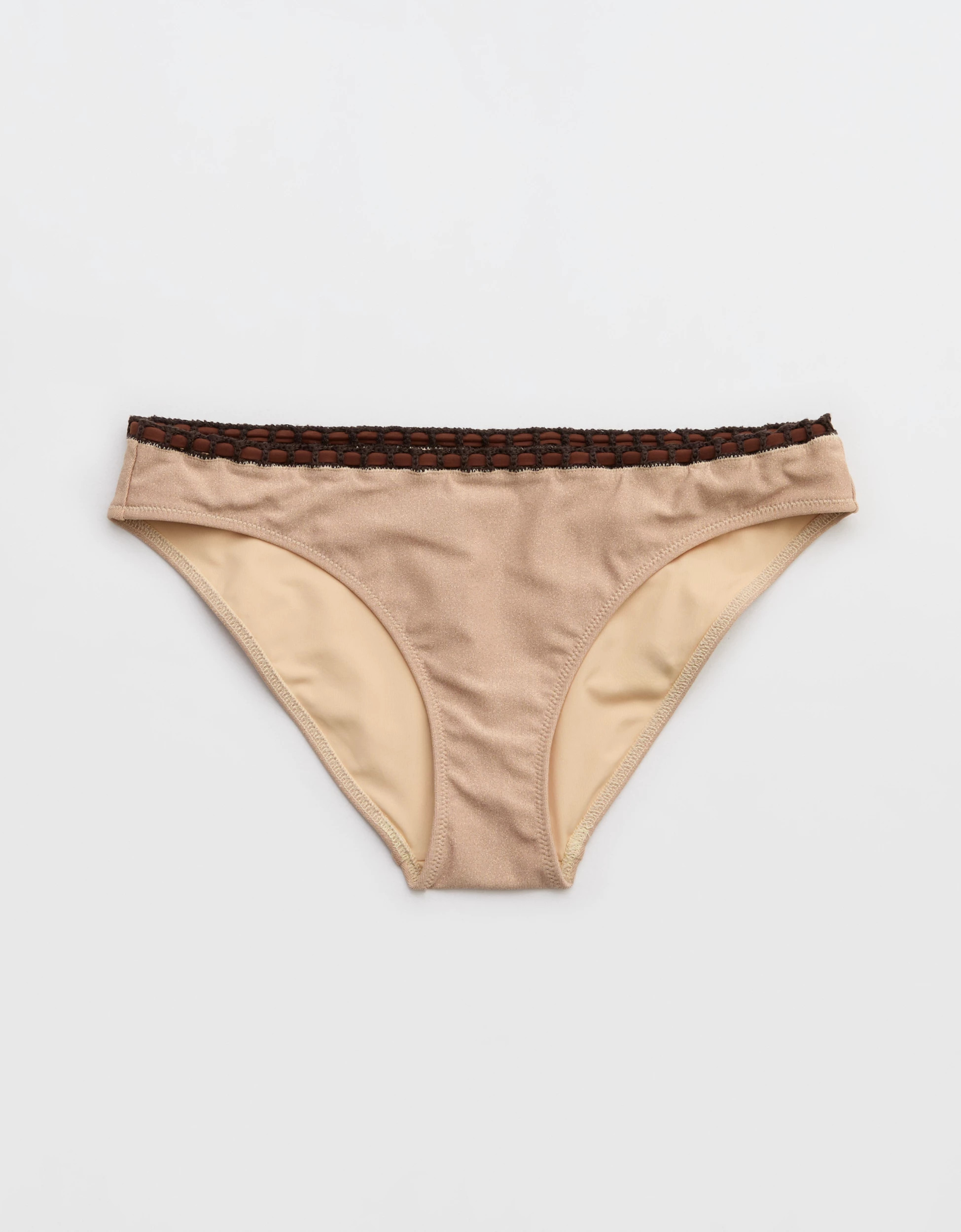 Aerie Crochet Full Coverage Classic Bikini Bottom | Aerie