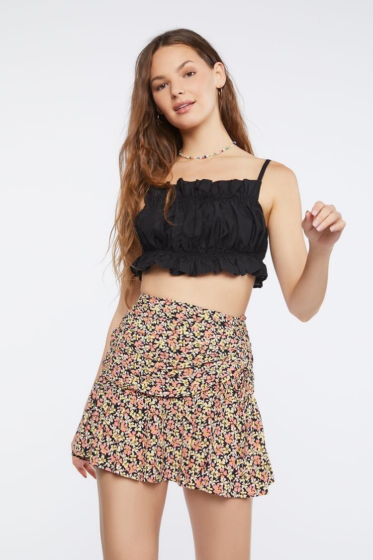 Floral Print Mini Skirt | Forever 21
