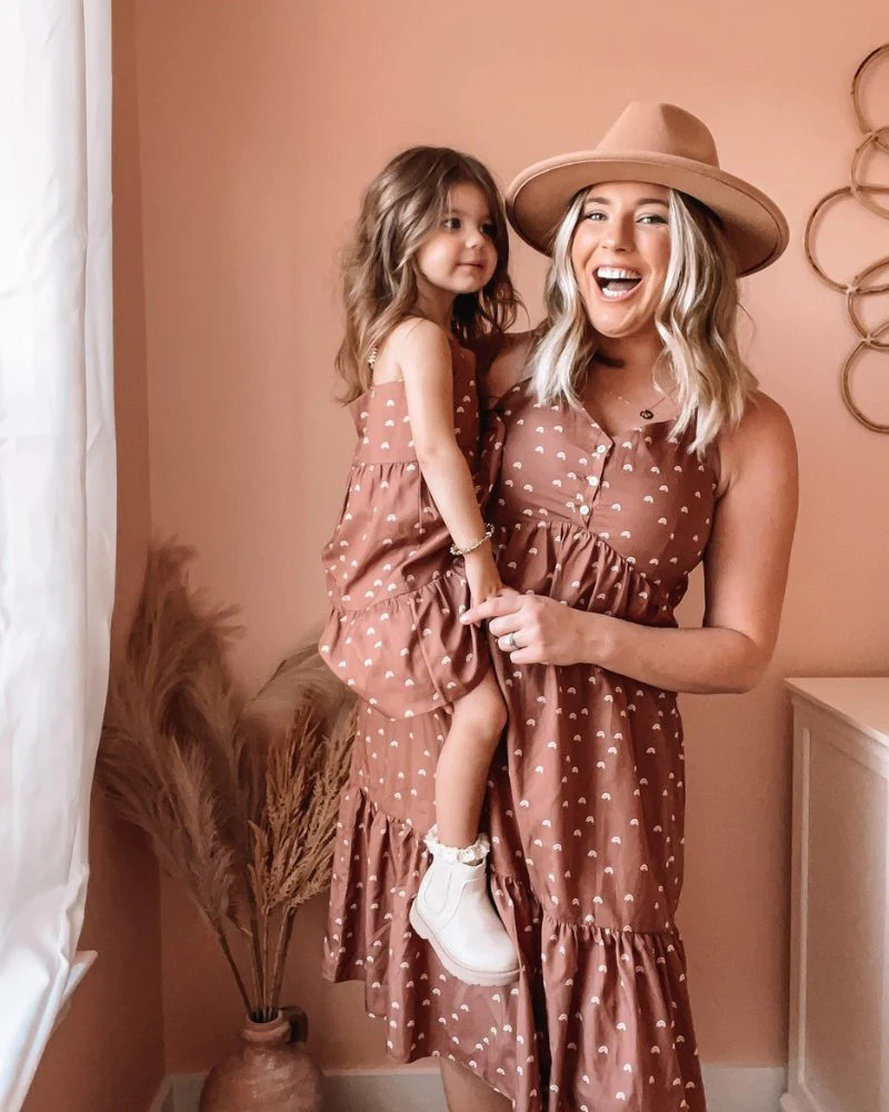 Brooklyn Sun Dress - Rust and Rainbows | Bailey's Blossoms