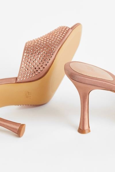 Slip-in sandaletten met stras | H&M (DE, AT, CH, NL, FI)