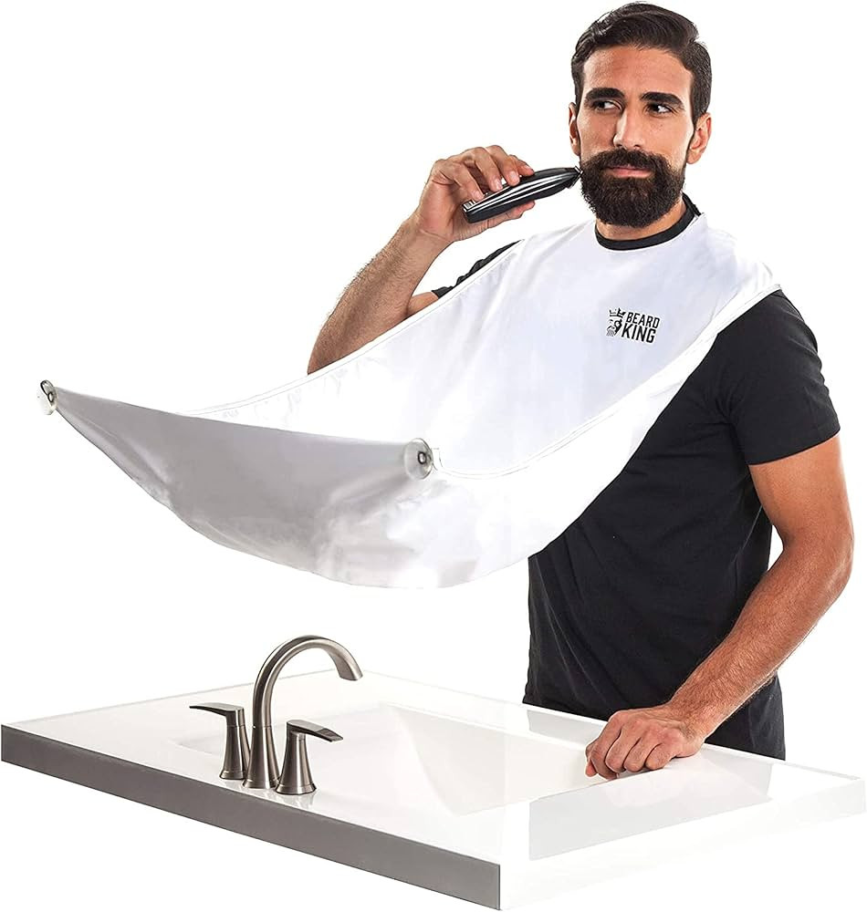 BEARD KING Beard Bib Apron for Men - the Original Cape As Seen on Shark Tank, Mens Hair Catcher f... | Amazon (US)