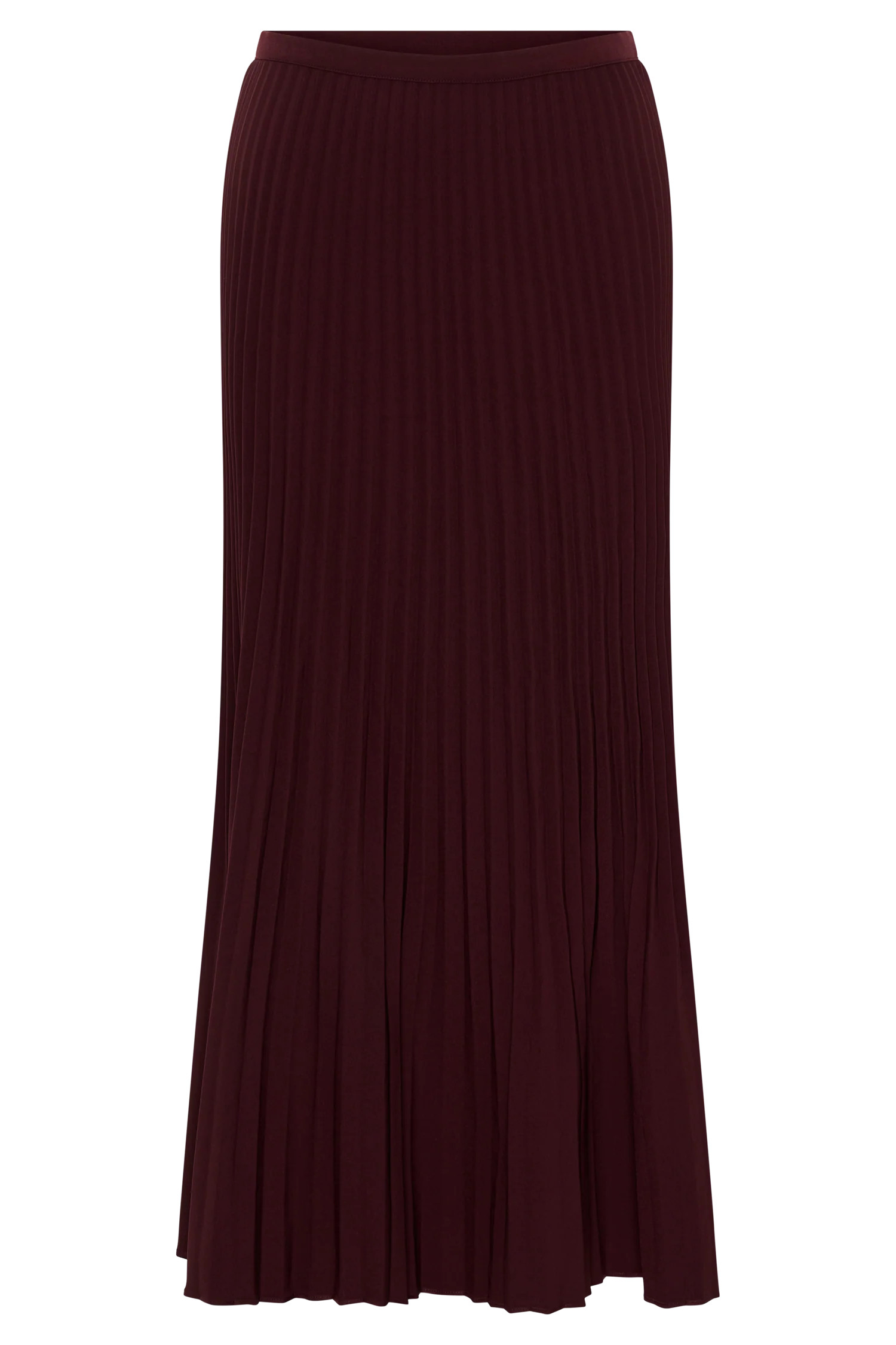 Twyla Pleated Suiting Maxi Skirt - Plum | MESHKI US