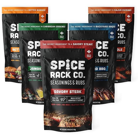 Spice Rack Co BBQ Seasonings And Rubs - Smoking & Grilling Spices and Seasonings Sets, BBQ Access... | Amazon (US)