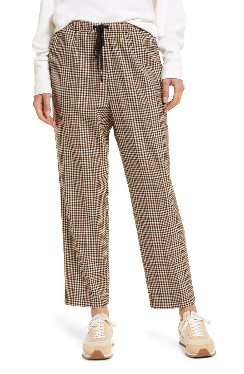 Treasure & Bond Plaid Drawstring Pants | Nordstrom | Nordstrom