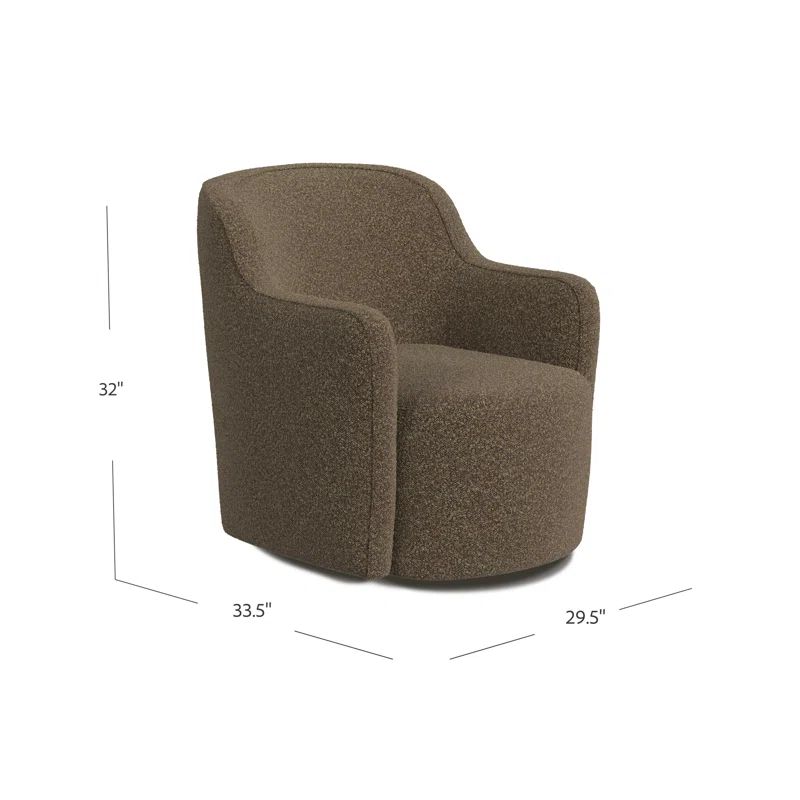 Wade Logan® Brentleigh Upholstered Swivel Armchair | Wayfair | Wayfair North America