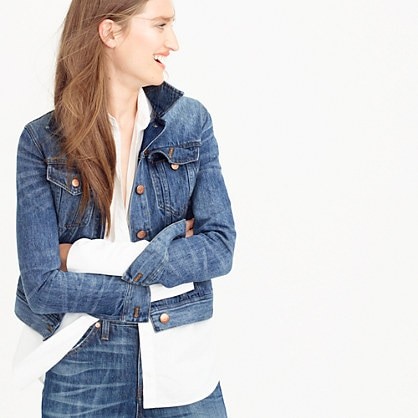 Petite classic denim jacket | J.Crew US