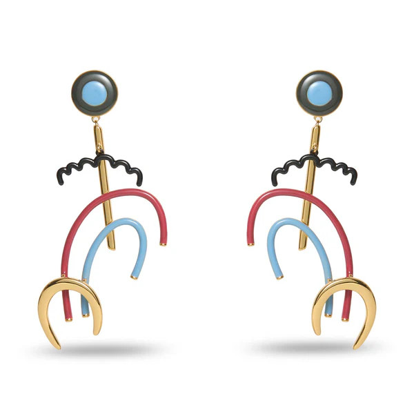 THE MET X LELE KANDINSKY VIOLETT MOBILE EARRINGS | LELE SADOUGHI