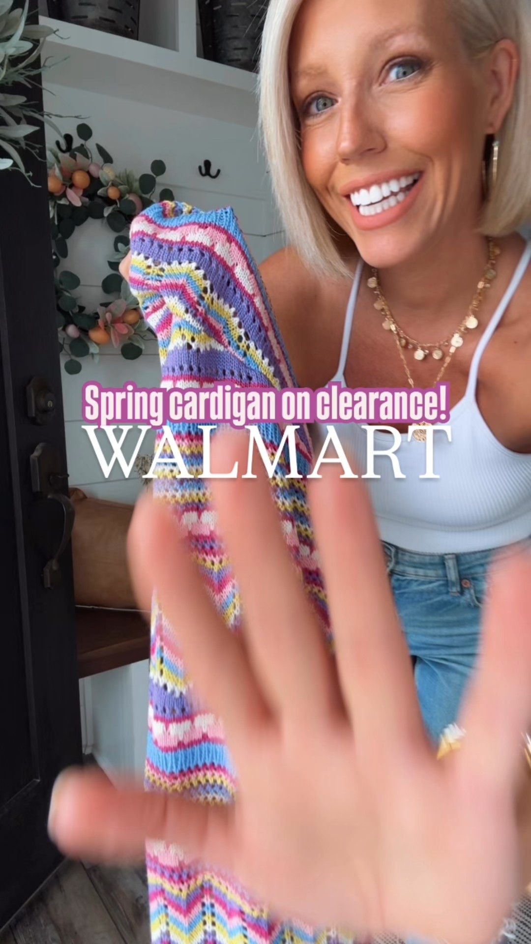 How cute is this crochet cardigan?!! It’s on clearance right now too!!!!! It will look cute with denim or white shorts too!!!
⬇️⬇️⬇️
Cardigan size s/m (oversized fit)
Jeans size 6 regular length 
Flip flops TTS (size up if between sizes)

#LTKSaleAlert #LTKFindsUnder50 #LTKWatchNow