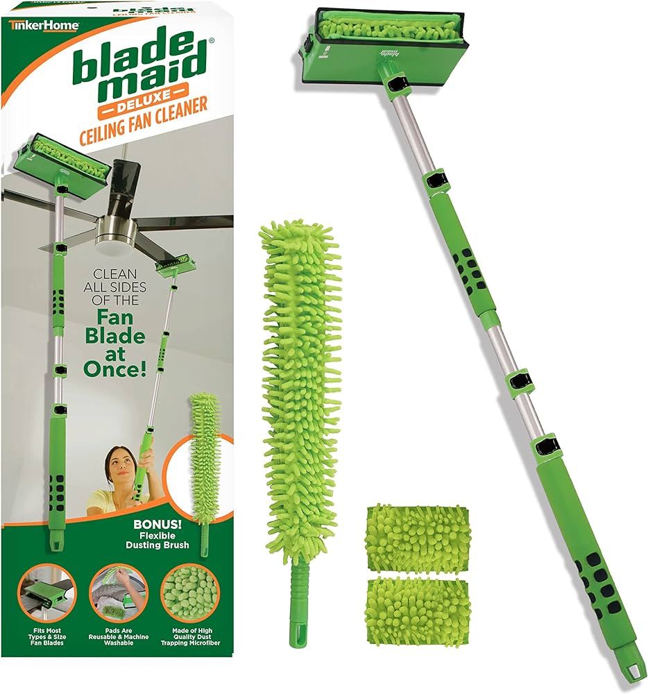 Blade Maid Deluxe Ceiling Fan Cleaner- Dust Cleaning Tool with 6 Foot Extendable Pole, Cleaning H... | Amazon (US)