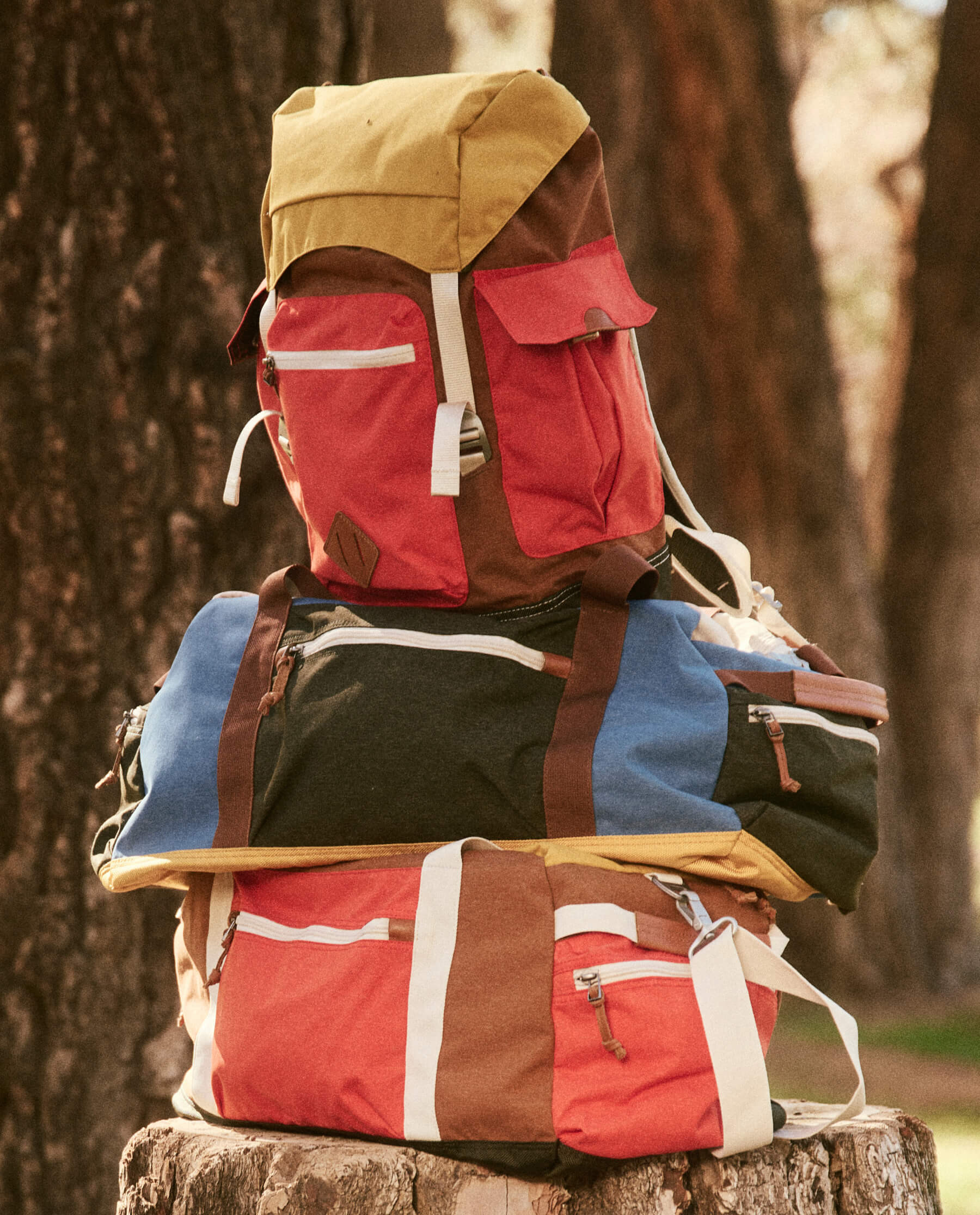 The Great + Eddie Bauer The Colorblock Bygone Backpack. | THE GREAT.