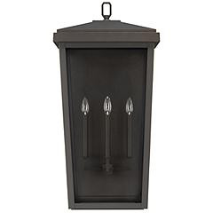 Capital Lighting Donnelly 3 Light Outdoor Wall-Lantern Oiled Bronze | Lamps Plus