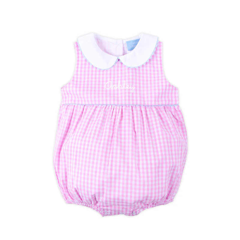 Gingham Heidi Bubble Light Pink | Classic Whimsy