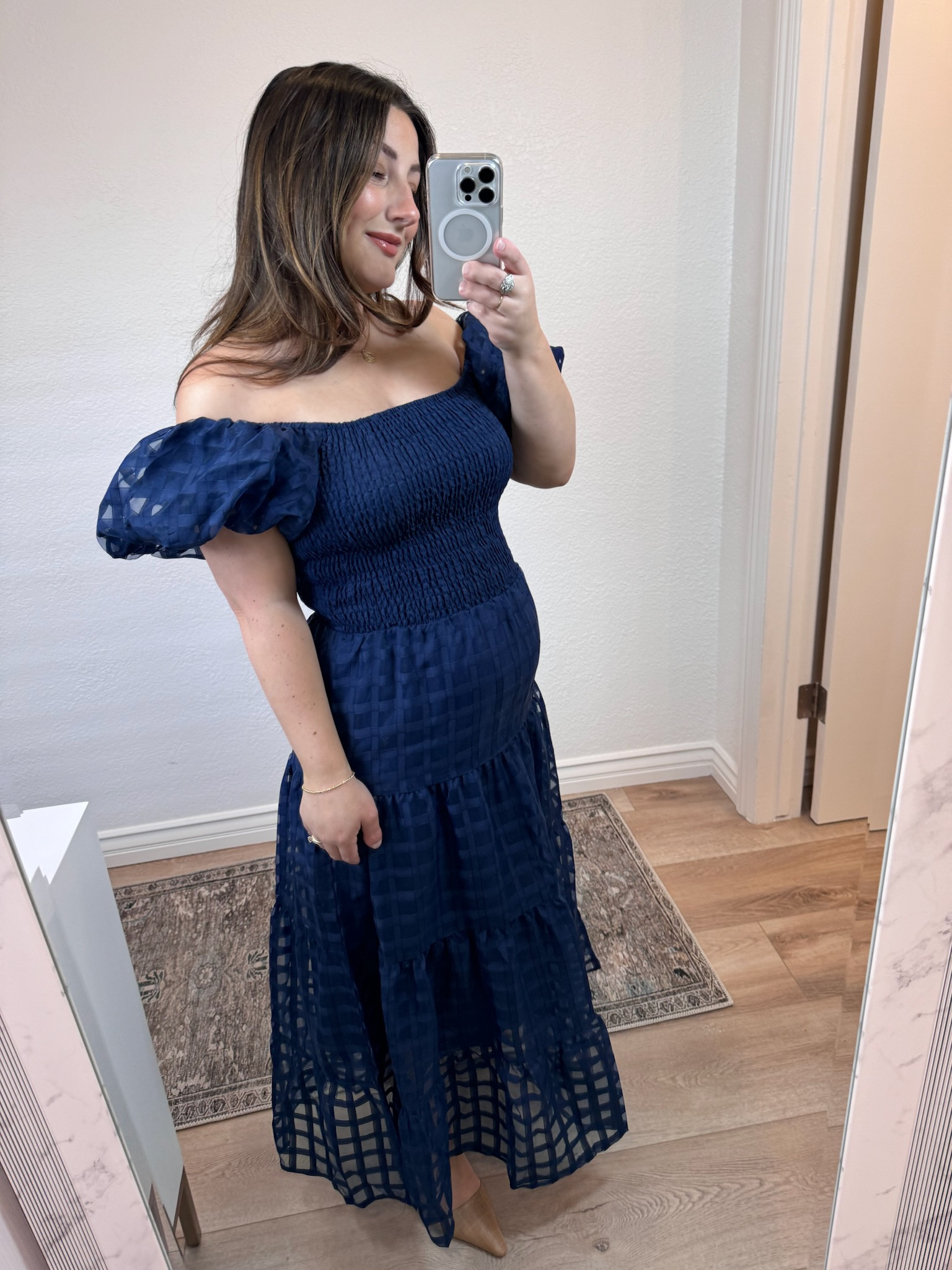 Vacation dinner date, wedding guest, bridal shower? This dress is from Amazon under $50 and bump friendly! The details on it are STUNNING and make the dress look so elegant. 

#LTKwedding #LTKfindsunder100 #LTKstyletip