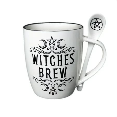 Alchemy Gothic Witches Brew Tea or Coffee Mug & Spoon Ceramic Set | Walmart (US)