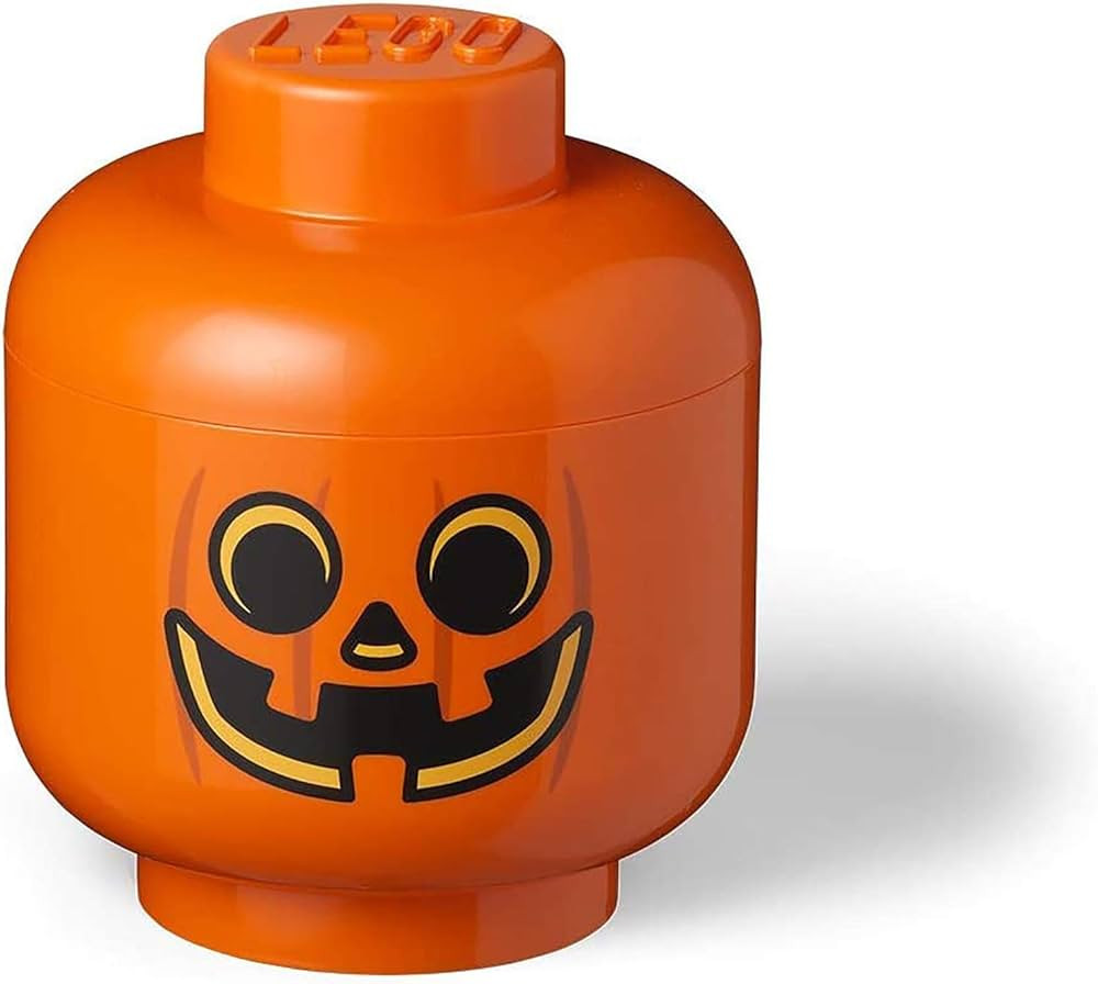 LEGO Storage Head (Large) -Pumpkin, Orange | Amazon (US)
