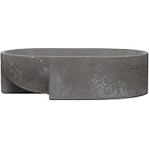 Bloomingville Grey Cement Oval Plate Soap Dish | Amazon (US)