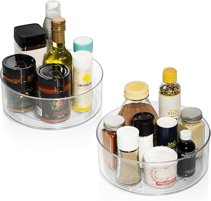 ClearSpace Plastic Lazy Susan Cabinet Organizer – Perfect Under Sink Organizer – Pantry Cabin... | Amazon (US)