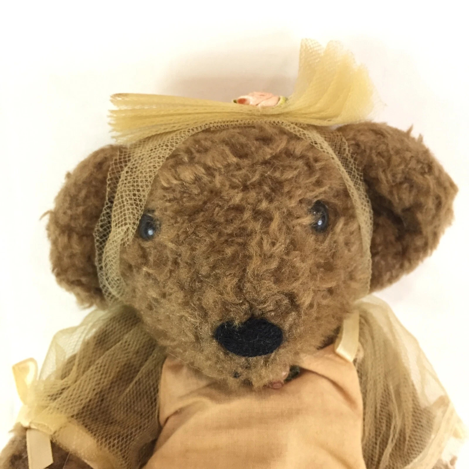 Ballerina BrownTeddy Bear Plush Stuffed Animal Long Legs Soft Fuzzy Vintage 80s  | eBay | eBay US
