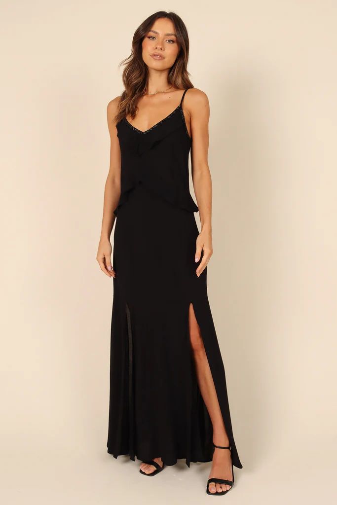 Tanya Beaded Maxi Dress - Black | Petal & Pup (US)