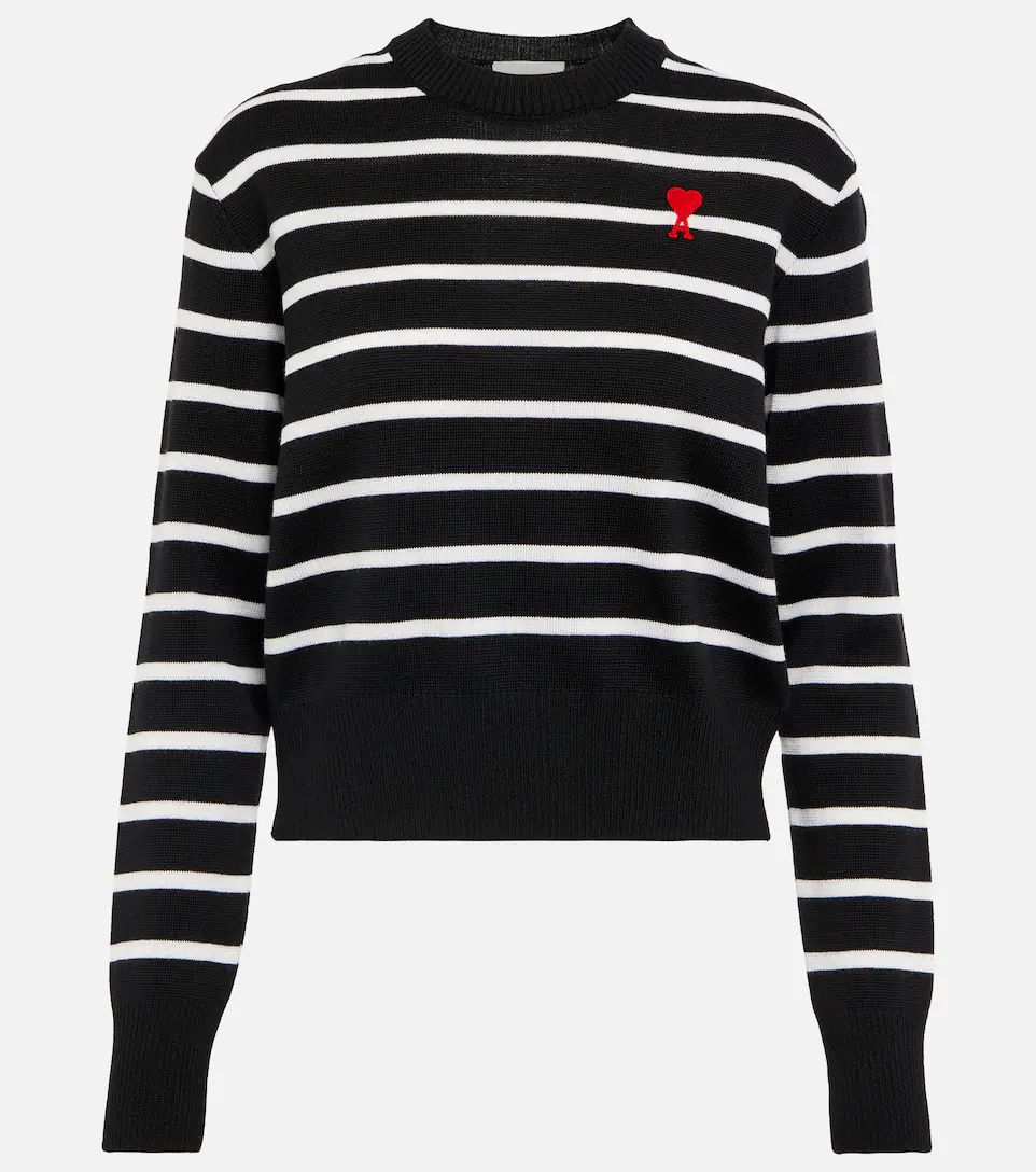Ami de Cœur striped wool sweater | Mytheresa (US/CA)