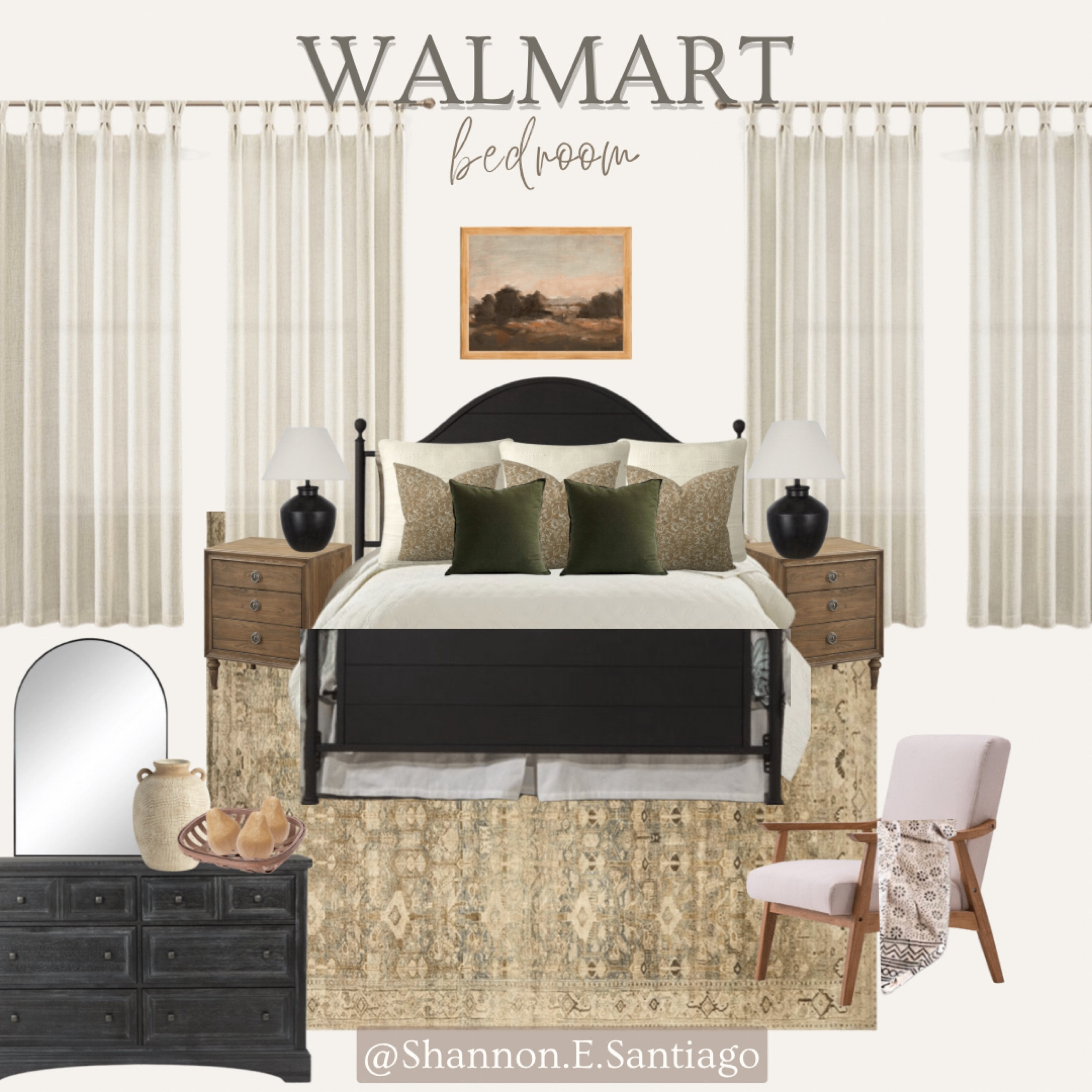 Walmart bedroom: Earth tones, moody, vintage modern inspired 

#LTKunder50 #LTKhome #LTKSeasonal