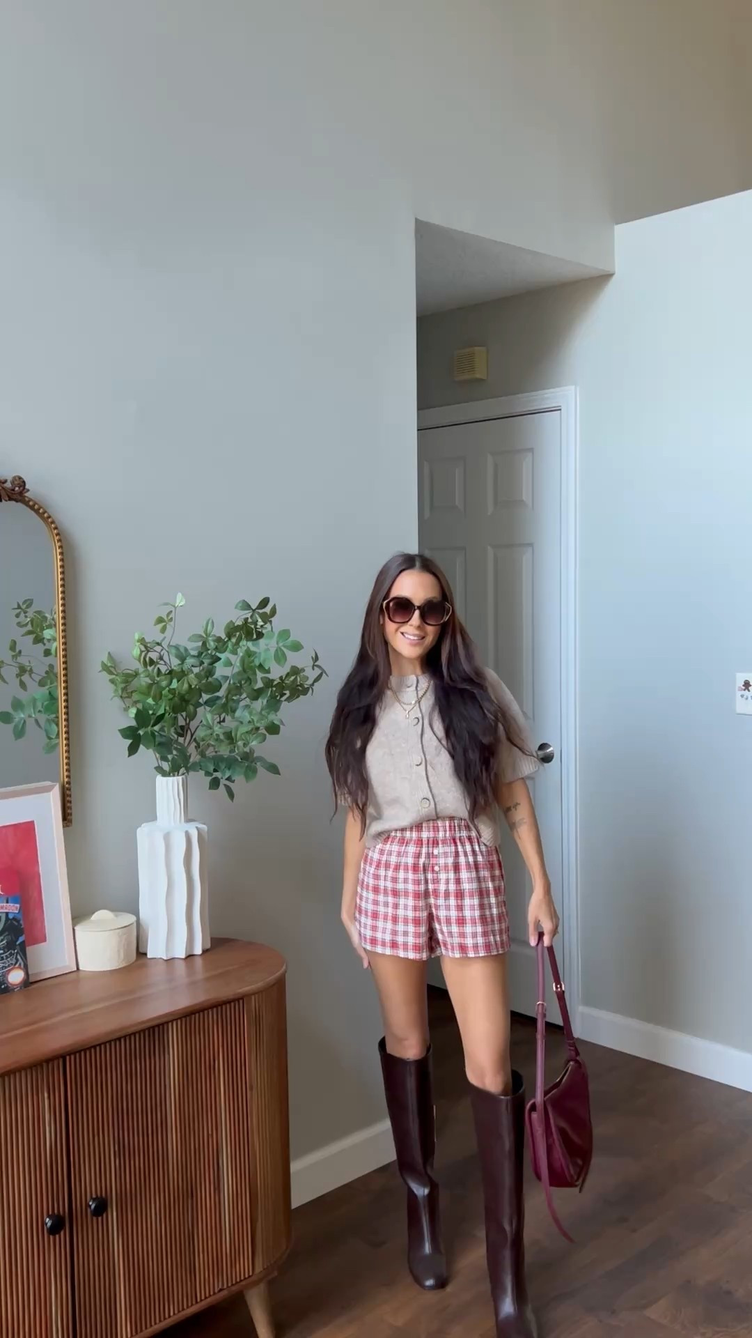 Super simple but cute outfit from Target ❤️ plaid shorts, winter sweater, easy outfit inspo 

#LTKFindsUnder50 #LTKStyleTip #LTKootd