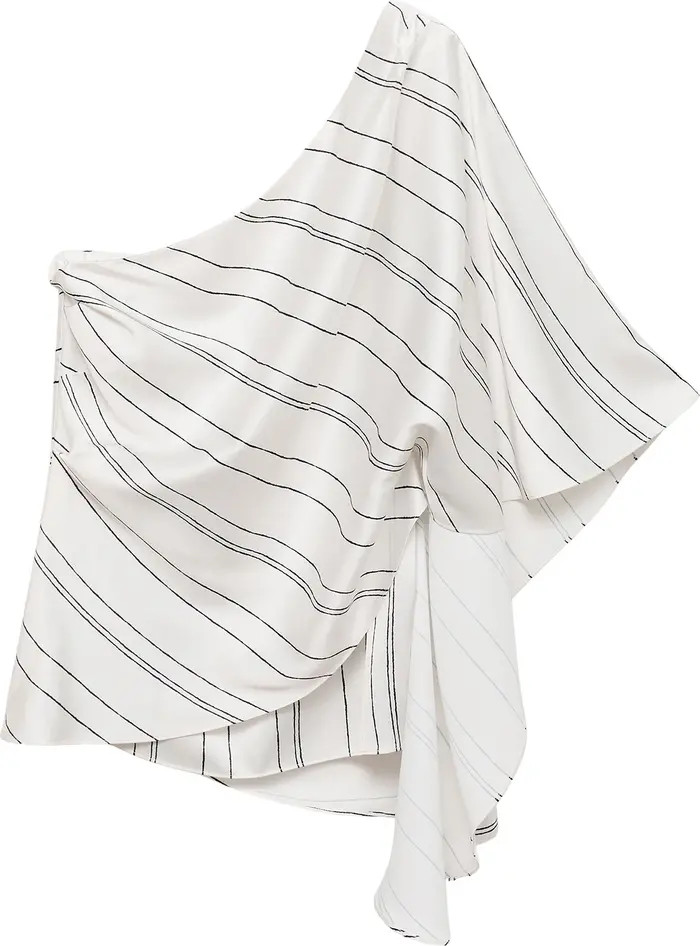 MANGO Stripe Asymmetric Top | Nordstrom | Nordstrom