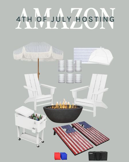 Shop these 4th of July hosting essentials! Cornhole, glassware, napkins, holiday hosting, 4th of July, firepit, umbrella, pollywood chairs, outdoor entertainment

#LTKSummerSales #LTKStyleTip #LTKFindsUnder50