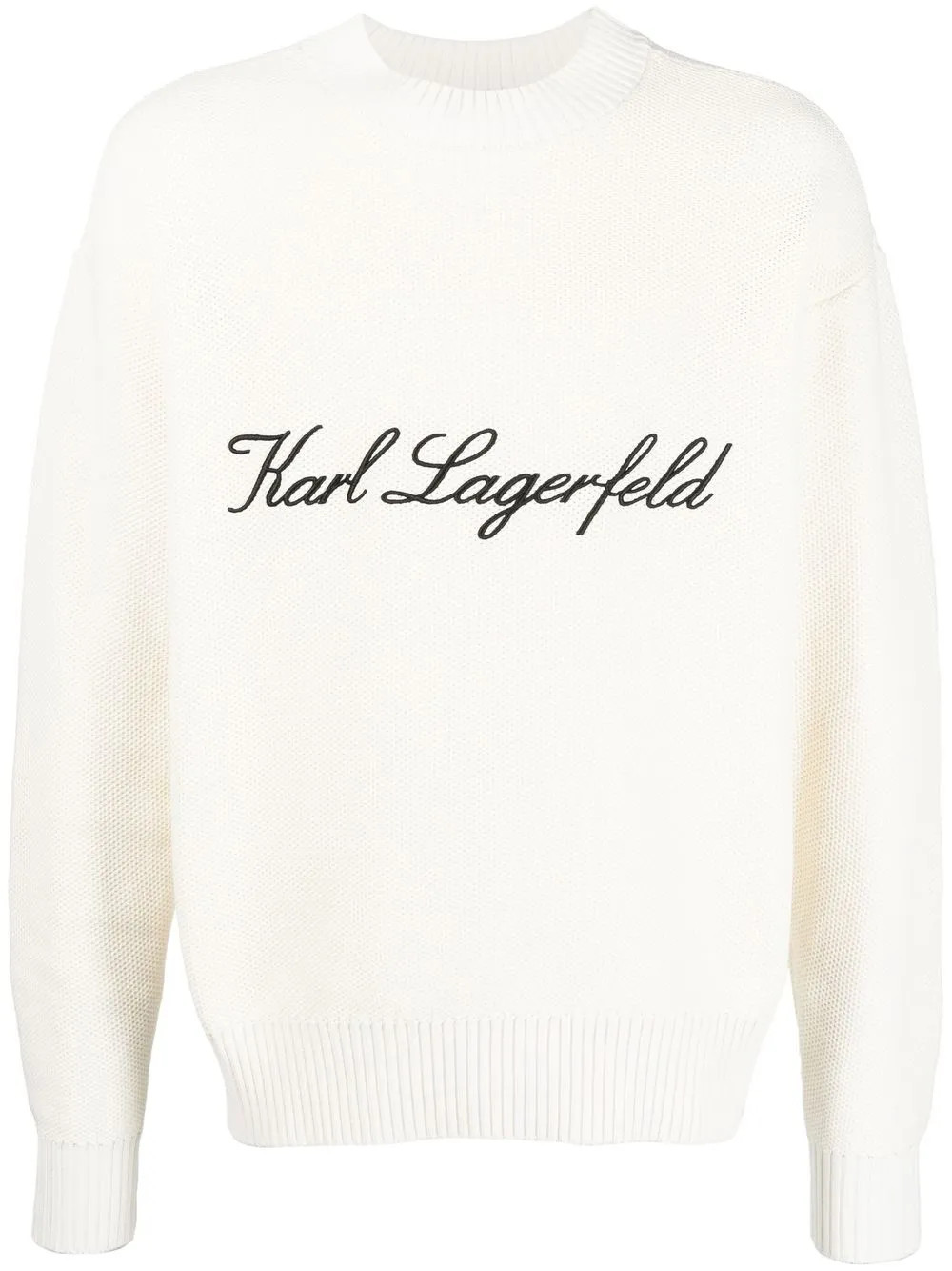 Karl Lagerfeld Gestrickter Pullover Mit Signature - Farfetch | Farfetch Global