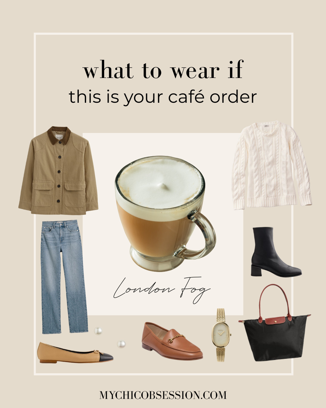 If your go-to cafe order is a London Fog, lean into English countryside aesthetic for your ideal outfit. Think barn jackets, classic denim, cozy sweaters, boots, and practical (yet timeless) accessories. 

 #LTKStyleTip #LTKShoeCrush #LTKItBag