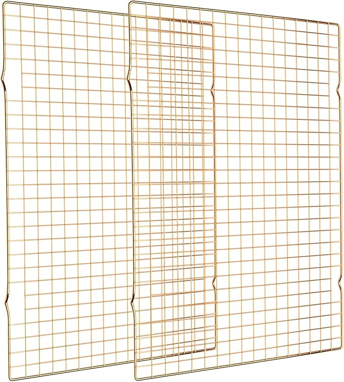 Cooling Rack for Baking, 2-Pack 16x10 Inches Baking Rack, Thick Wire Cookie Rack for Cooking, Roa... | Amazon (US)