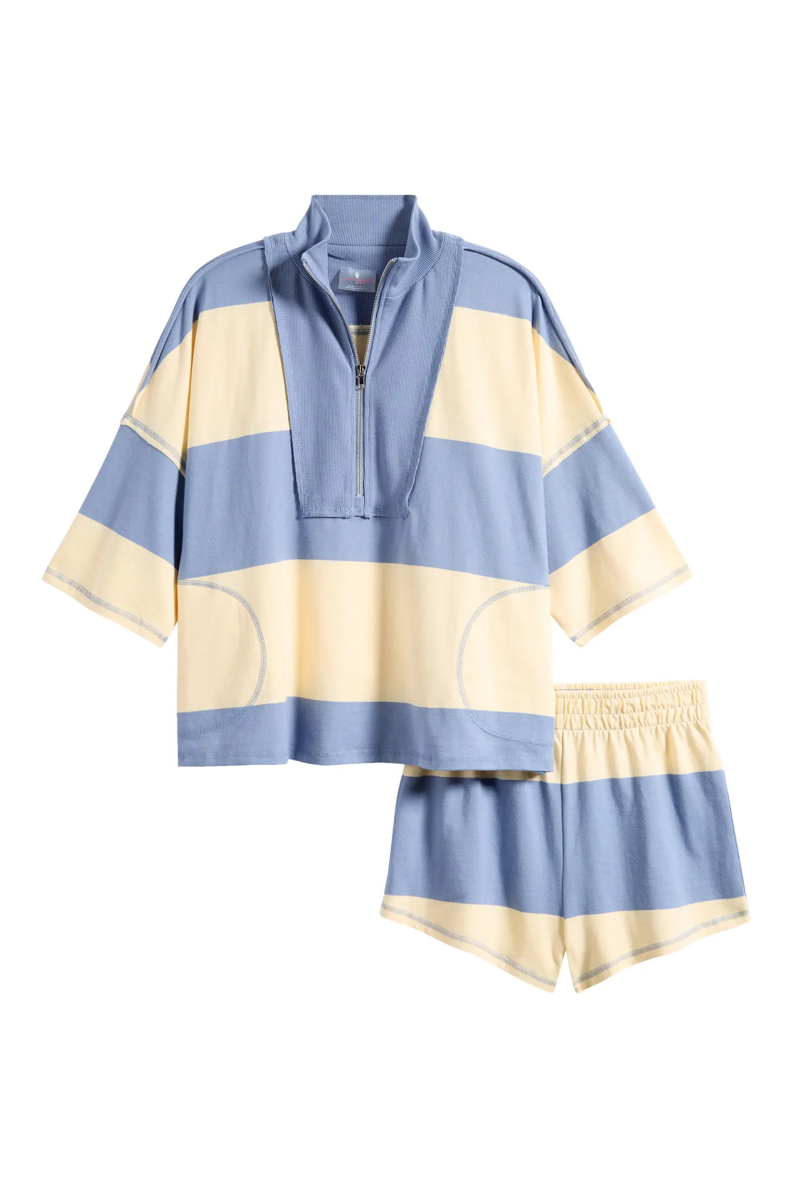 FP Movement Retro Rugby Half Zip Top & Shorts Set (Women) | Nordstrom | Nordstrom